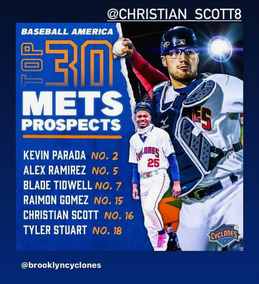 Christian Scott Mets’ top-30 prospect list